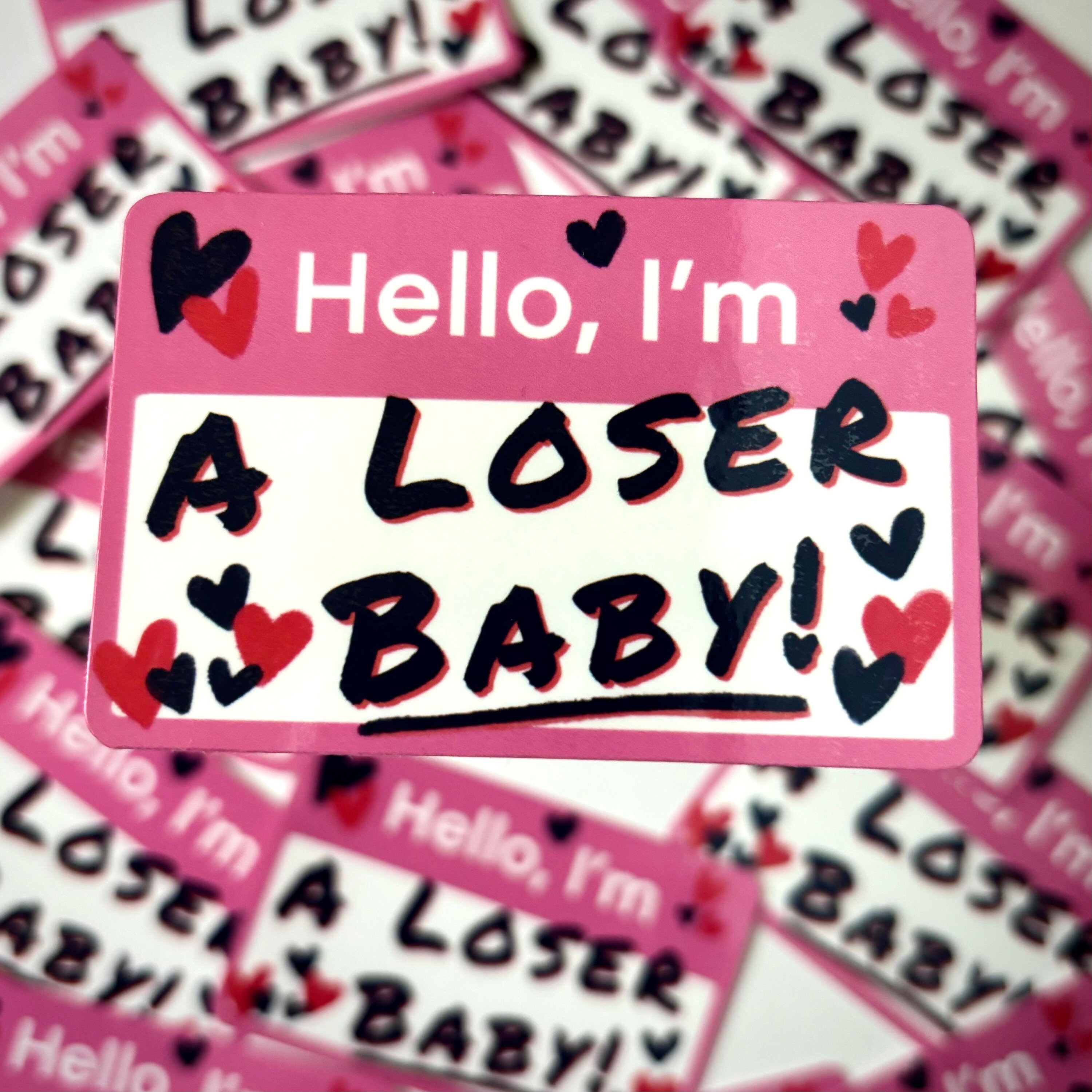 Hello, I'm... A Loser Baby Sticker: Free Shipping - Etsy