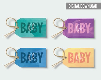 PRINTABLE Gift Tags: Oh Baby!