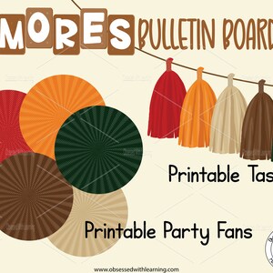 Camping Smores Classroom Buffalo Plaid Bulletin Board Letters and Decor ...