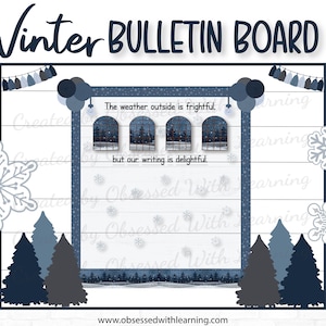 Winter Bulletin Board, Winter Wonderland Bulletin Board, Teacher Bulletin Board, Printable Bulletin Board, Classroom Décor