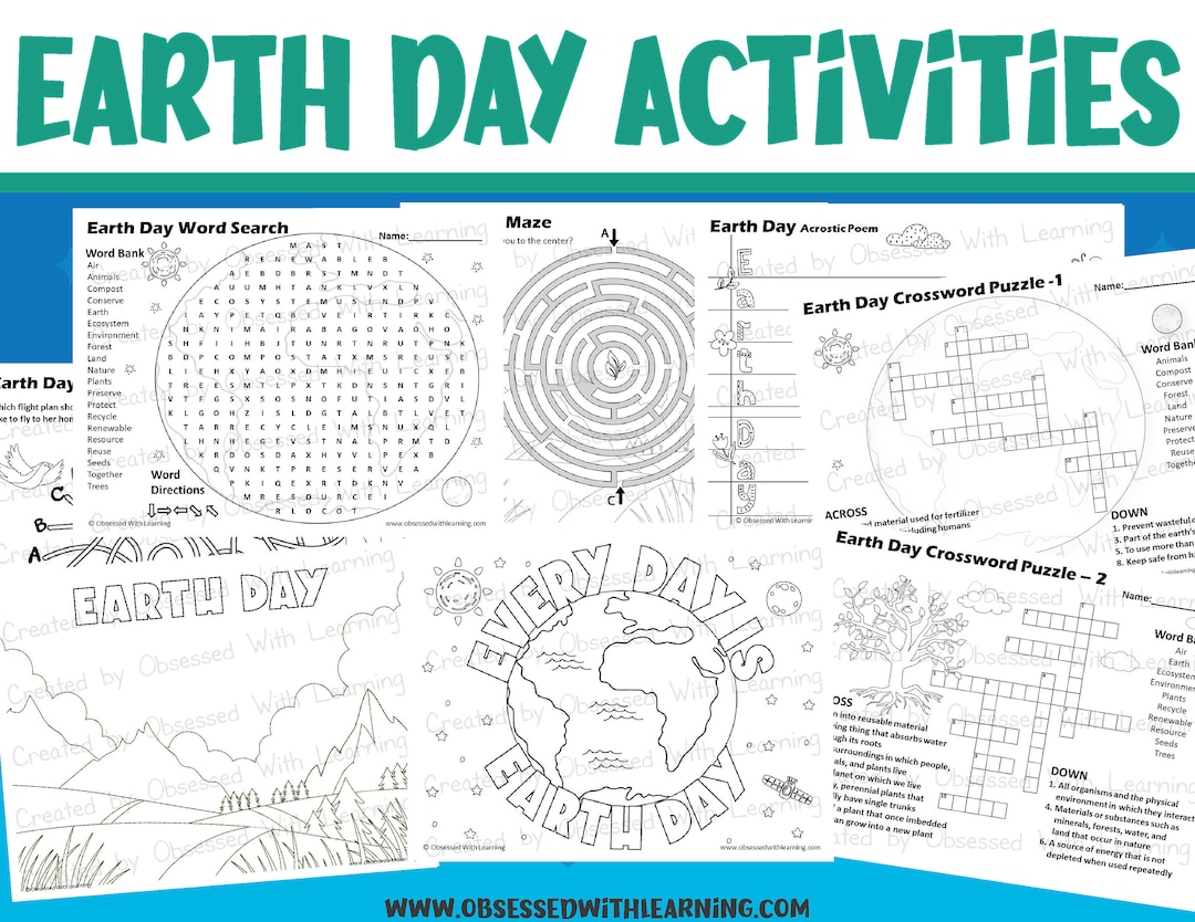 Earth Day Activity for Kids, Earth Day Coloring Pages for Kids, Earth ...