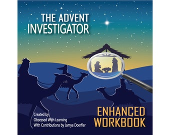 Libro de trabajo mejorado de El investigador de Adviento, libro complementario de El investigador de Adviento de Jamye Doerfler