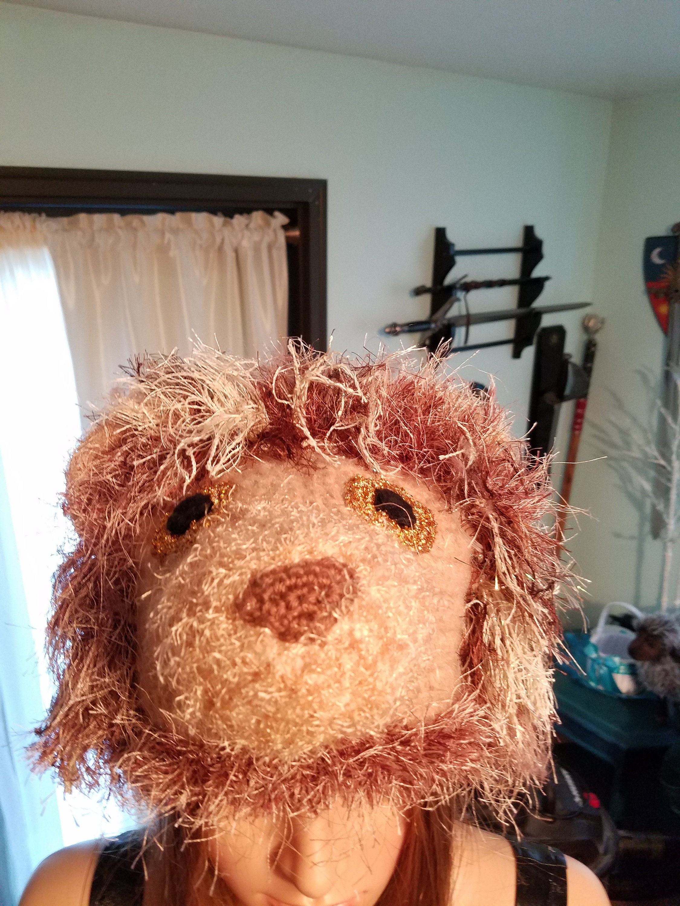 Lion Hat With Mane and Gold Eyes | Etsy 
