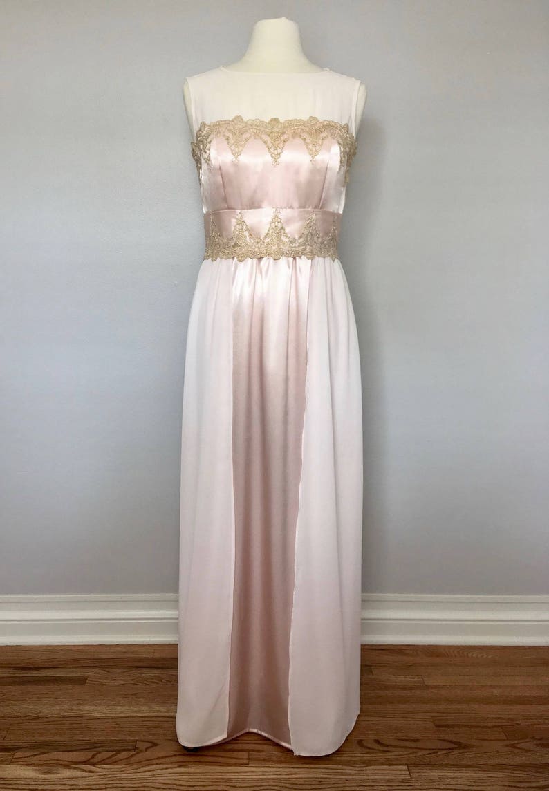 A-line Pink and Gold Wedding Dress Pink and Gold Bridal Gown - Etsy
