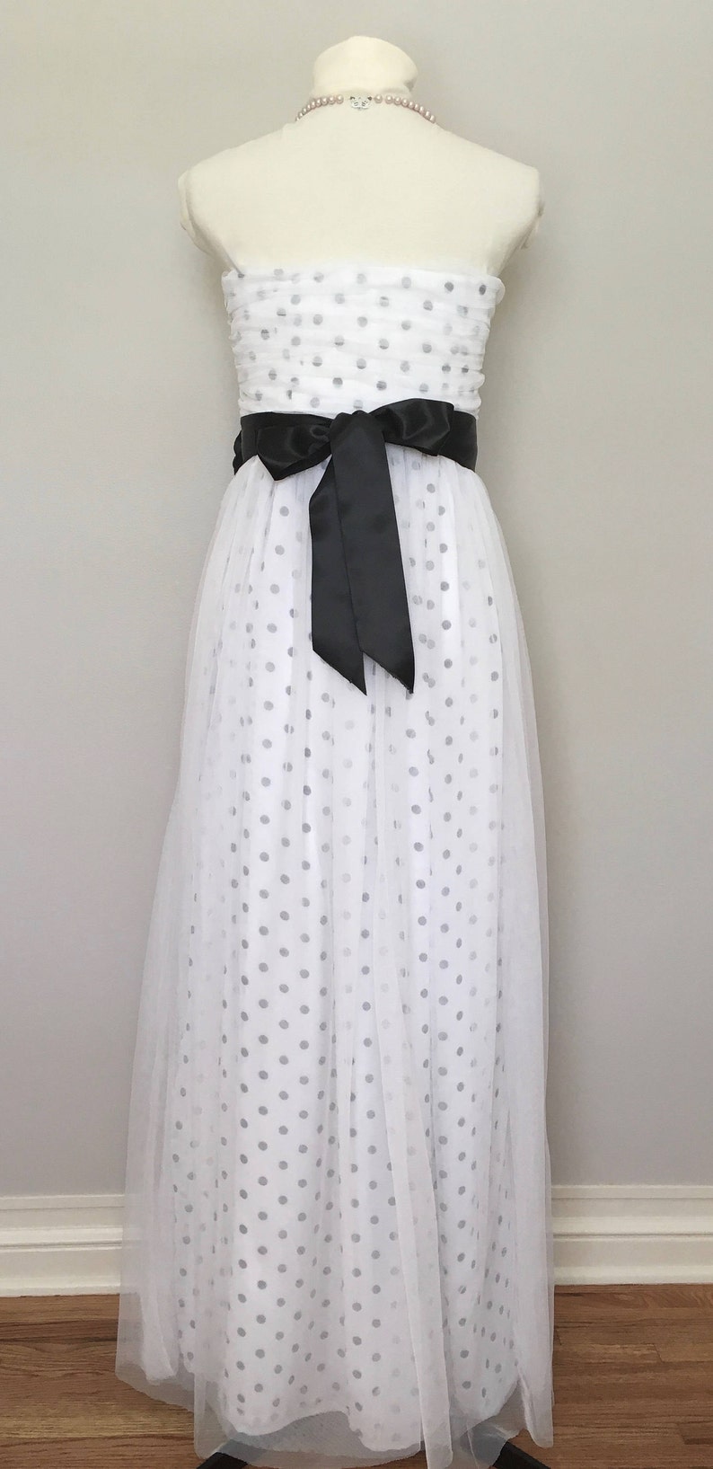black and white polka dot wedding dress 2026 Buy