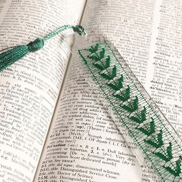 Resin Bookmark Epoxy With Ñandutí Lace Durable Gift For Readers Book Lovers Nanduti