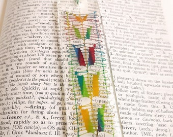 Resin Bookmark Clear Transparent Epoxy With Ñandutí Lace Gift For Readers Book Nanduti