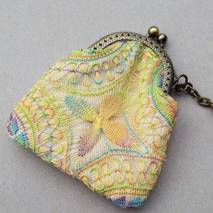 Keychain Wallet With Ñandutí Lace Multicolor