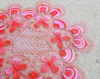 Lace Doily Coaster Home Decor Centerpiece Coffee Table Cover Ñandutí