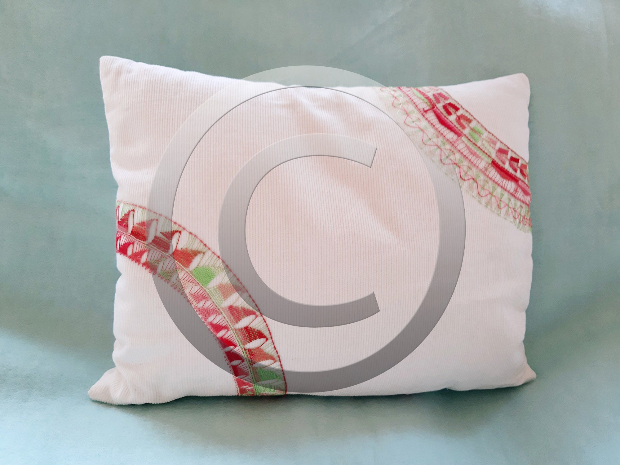 White Small Rectangle Throw Pillow Decorative Cushion Pillow Etsy