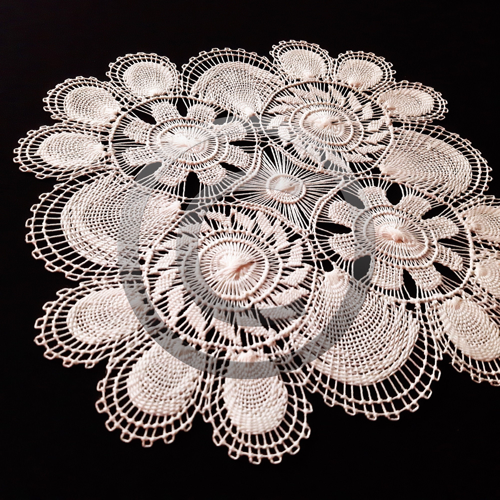 White Coffee Table Tablecloth Doily For End Table Lace Doilies Etsy