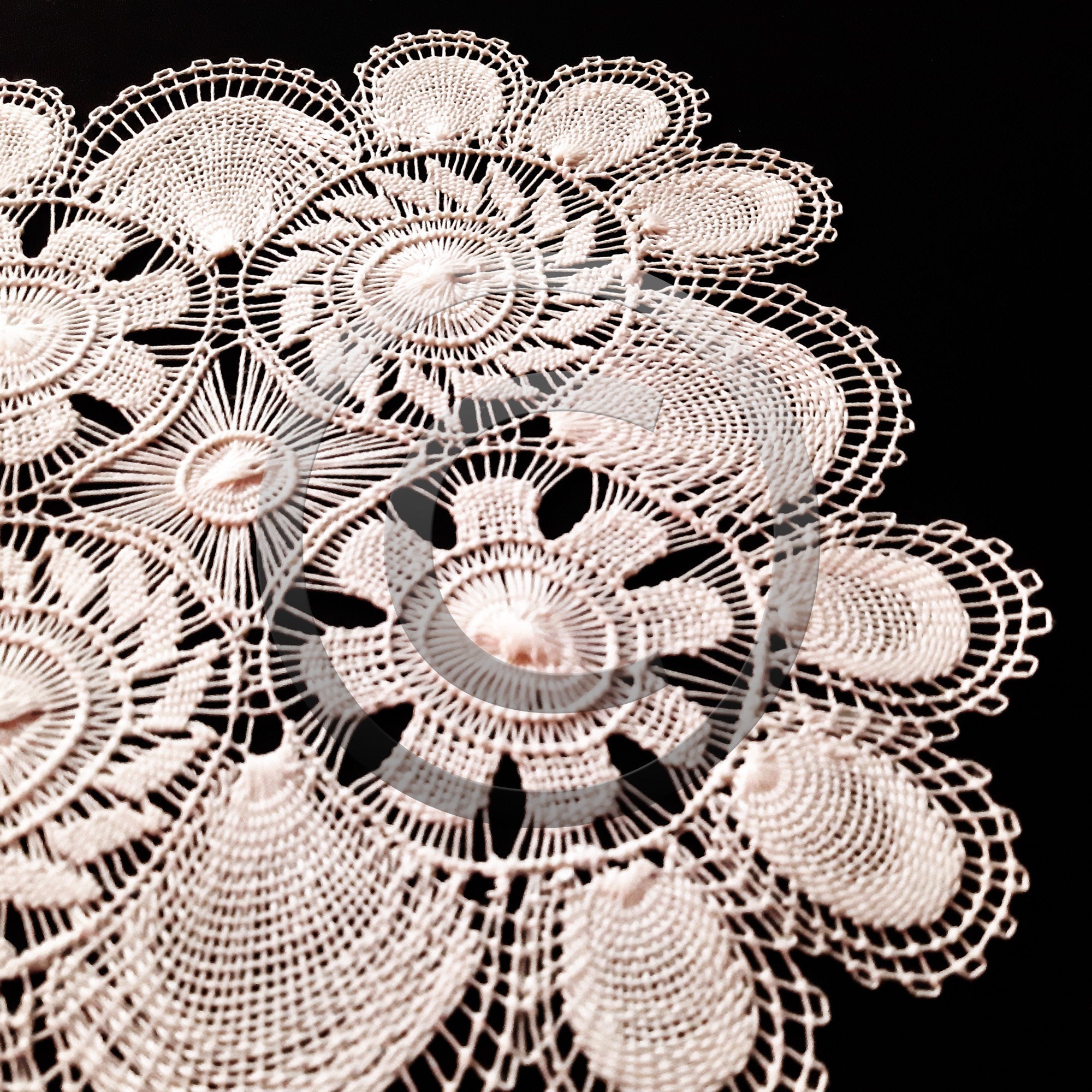 White Coffee Table Tablecloth Doily For End Table Lace Doilies Etsy