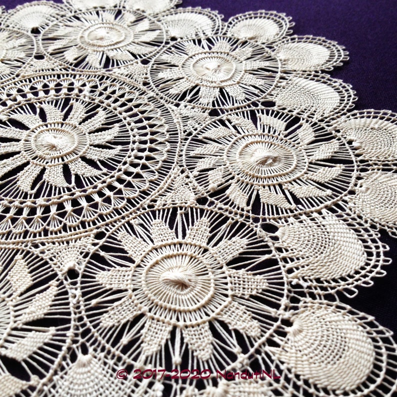 Ñandutí Handmade Lace Ecru 275cm. Paraguayan Embroidered Etsy