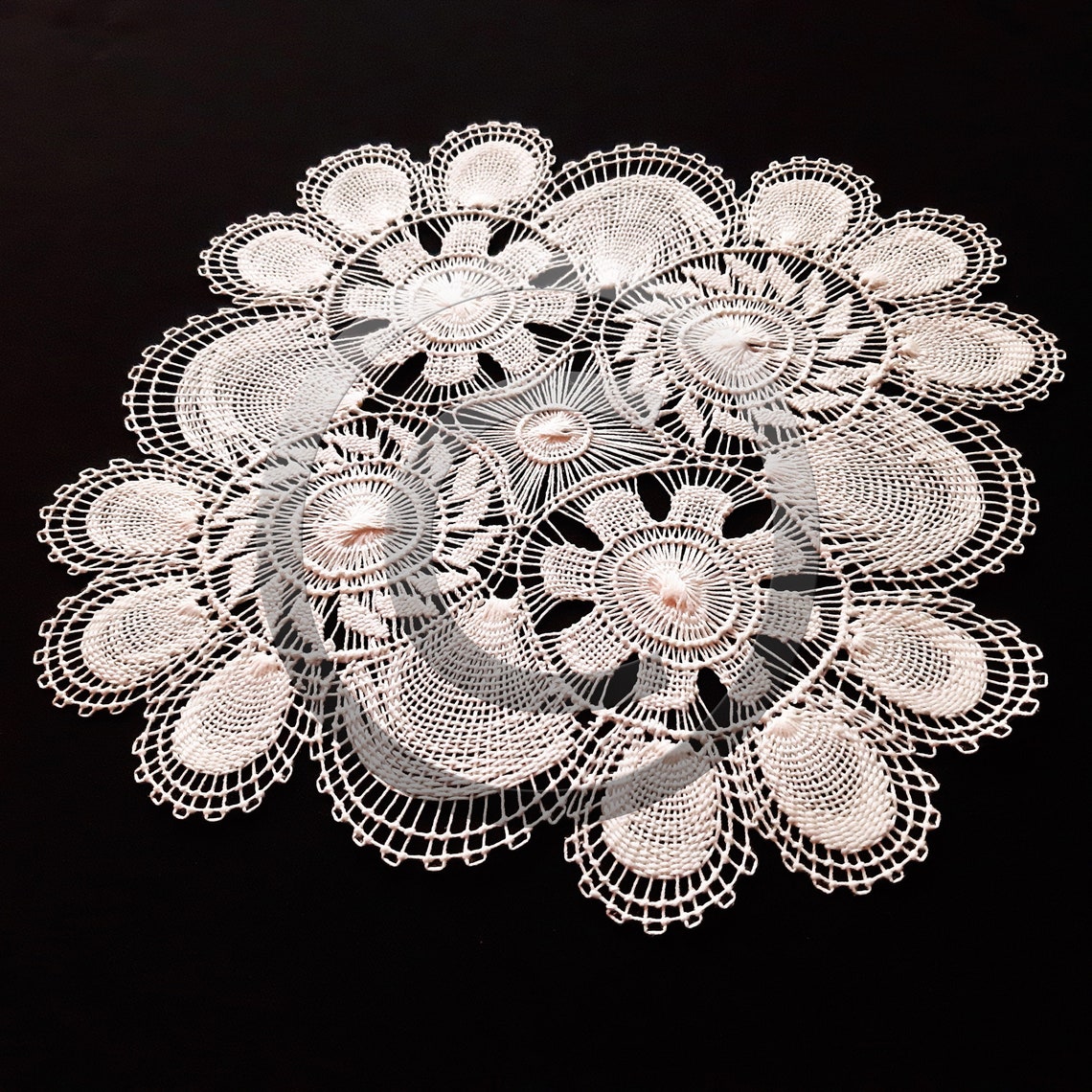 White Coffee Table Tablecloth Doily For End Table Lace Doilies Etsy