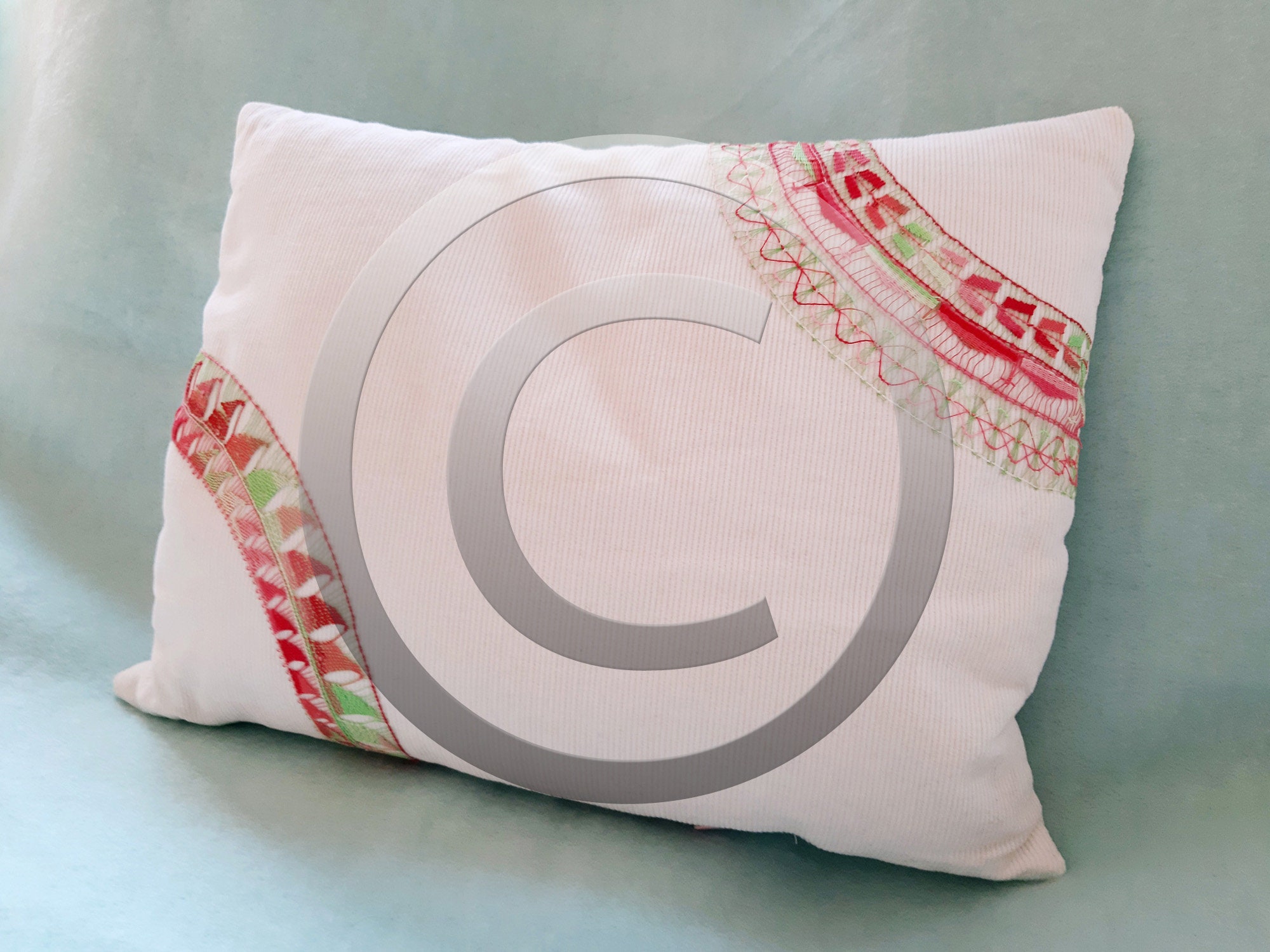White Small Rectangle Throw Pillow Decorative Cushion Pillow Etsy