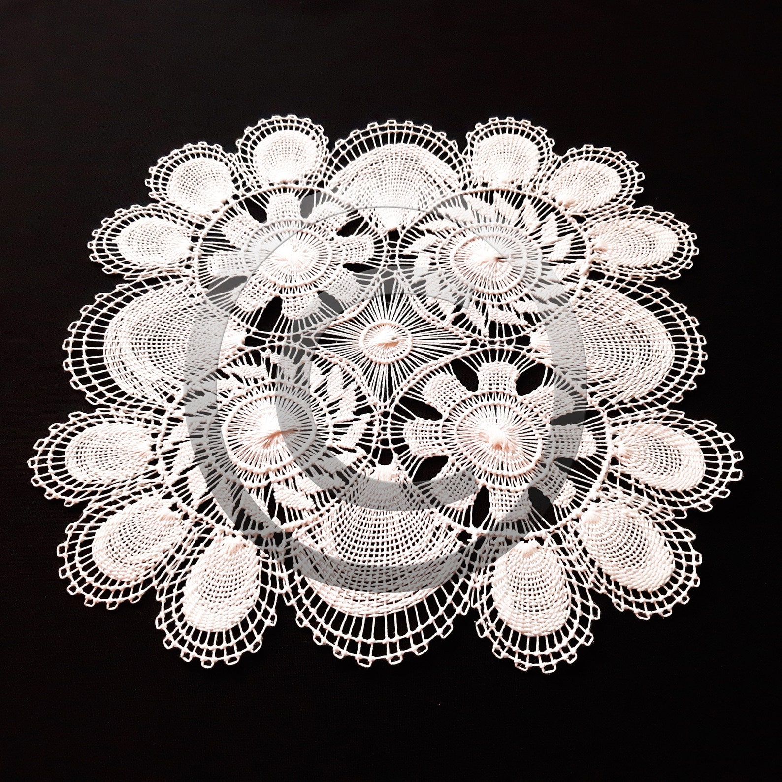 White Coffee Table Tablecloth Doily For End Table Lace Doilies Etsy