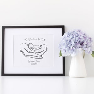 Too Beautiful for Earth, Miscarriage Gift, Infant Loss Gifts, Baby Memorial, Stillborn Remembrance, Stillbirth Gift, Stillborn Gift for Mom image 1