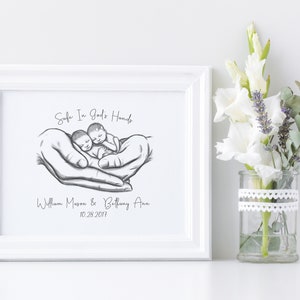 Twin Loss, Miscarriage Memorial, Infant Loss Gifts, Sympathy Gift, Baby Memorial Sign, Stillborn, Stillbirth, A Beautiful Remembrance image 10