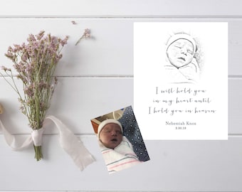 B&W, Baby Loss, Miscarriage Gift, Stillborn, Stillbirth, Baby Memorial, A Beautiful Remembrance