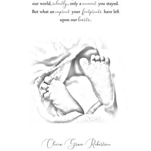 B&W, Baby Loss, Miscarriage Gift, Stillborn, Stillbirth, Baby Memorial, A Beautiful Remembrance image 6