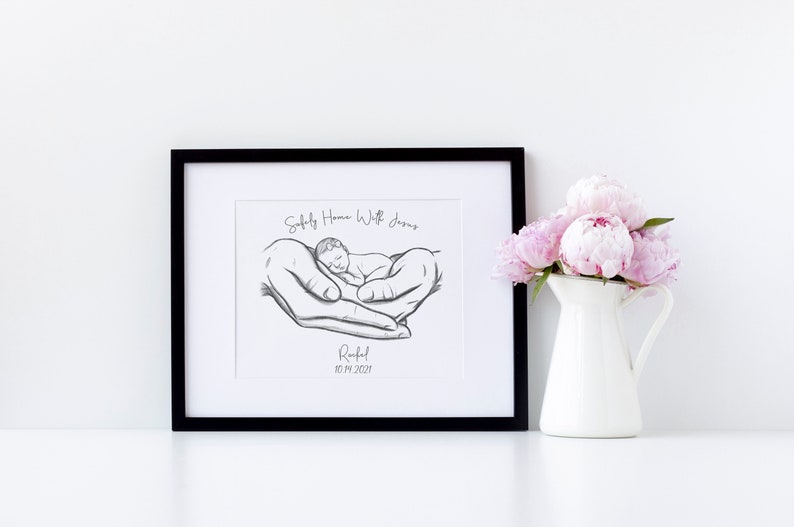 Safely Home With Jesus, Miscarriage Memorial, Infant Loss Gifts, Sympathy Gift, Stillborn, Stillbirth, A Beautiful Remembrance image 2