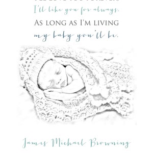 B&W, Baby Loss, Miscarriage Gift, Stillborn, Stillbirth, Baby Memorial, A Beautiful Remembrance image 5