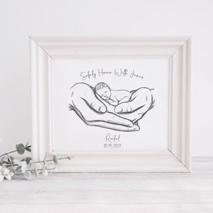 Safely Home With Jesus, Miscarriage Memorial, Infant Loss Gifts, Sympathy Gift, Stillborn, Stillbirth, A Beautiful Remembrance