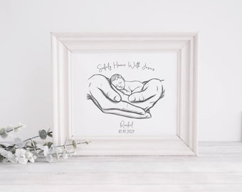 Safely Home With Jesus, Miscarriage Memorial, Infant Loss Gifts, Sympathy Gift, Stillborn, Stillbirth, A Beautiful Remembrance