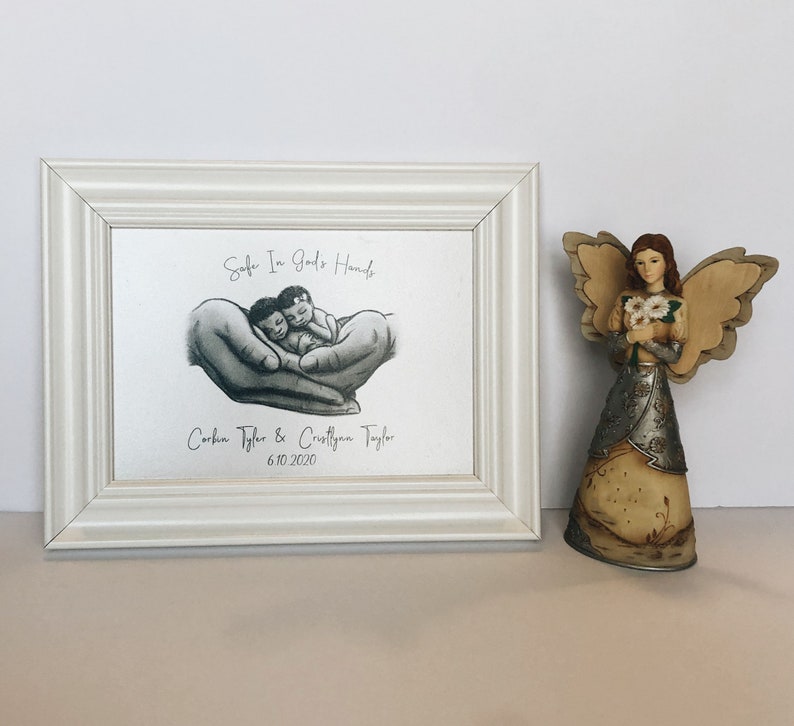 Twin Loss, Miscarriage Memorial, Infant Loss Gifts, Sympathy Gift, Baby Memorial Sign, Stillborn, Stillbirth, A Beautiful Remembrance image 9