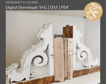 Cottage Style Corbel Cut File, Dollhouse, Glowforge, Cnc File, Cricut, Laser Cnc, PDF, DXF, SVG, Instant Download