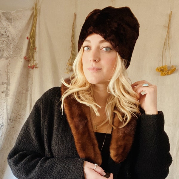 Fur Pillbox Hat Etsy
