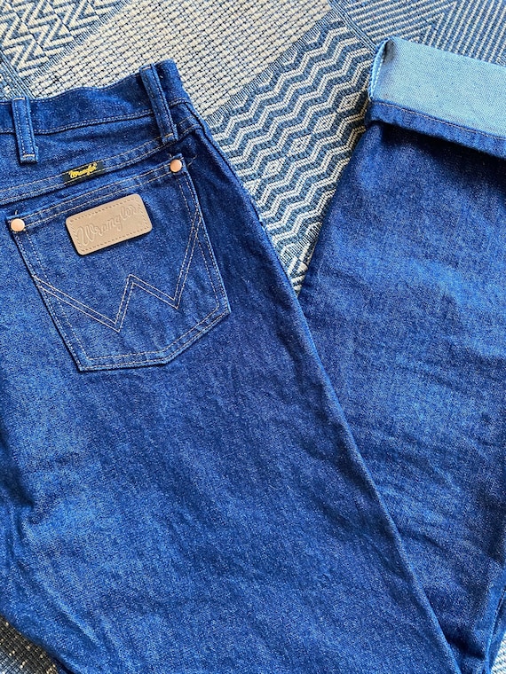 Vintage Wrangler Jeans High Waisted Western Denim 34 Waist | Etsy