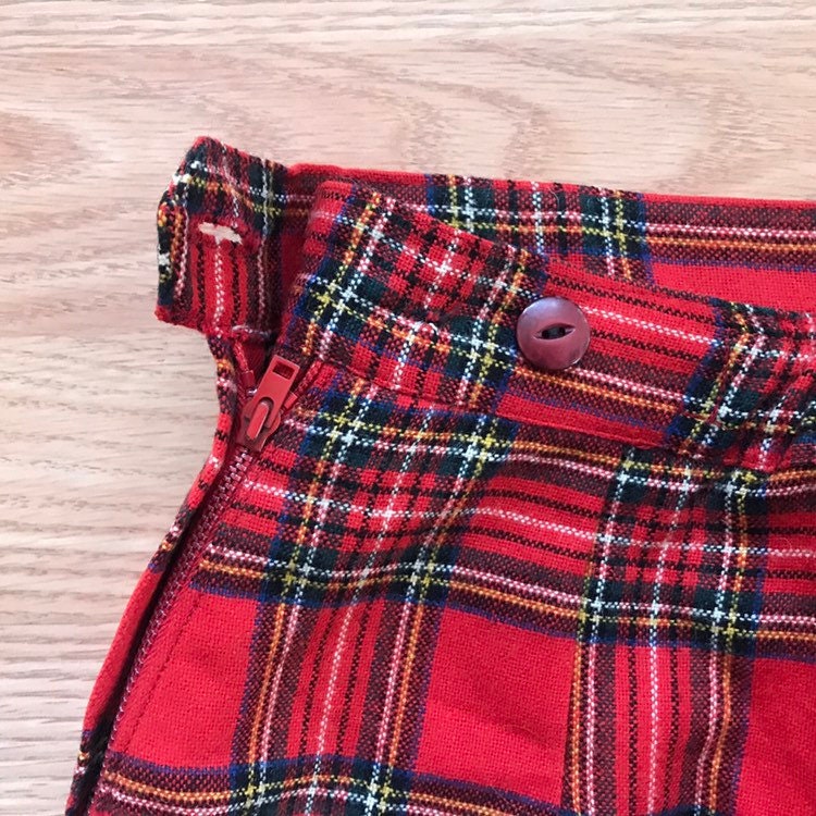 Vintage Lord & Taylor Swando Red Tartan Plaid Wool Midi Skirt - Etsy