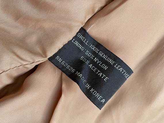 Vintage Tan Suede Jacket Worn In Distressed Cropp… - image 8