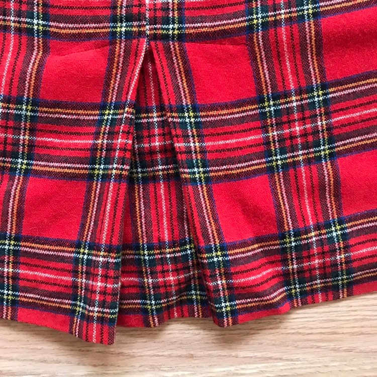 Vintage Lord & Taylor Swando Red Tartan Plaid Wool Midi Skirt - Etsy