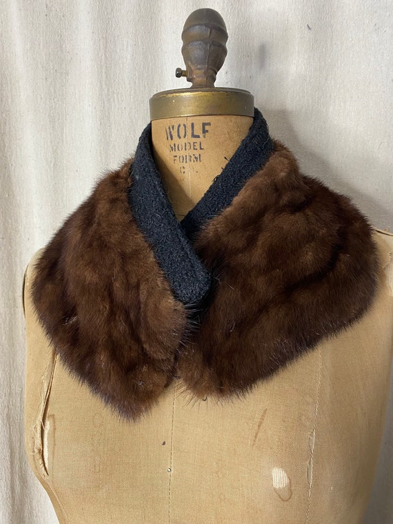 Vintage Real Fur Collar Super Soft Glamorous Stole