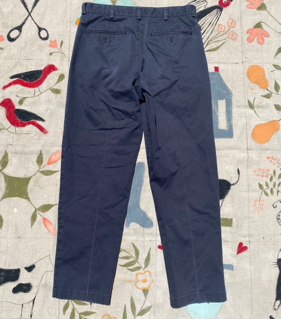 Vintage Ll Bean Trousers Dark / Navy Blue Relaxed… - image 3