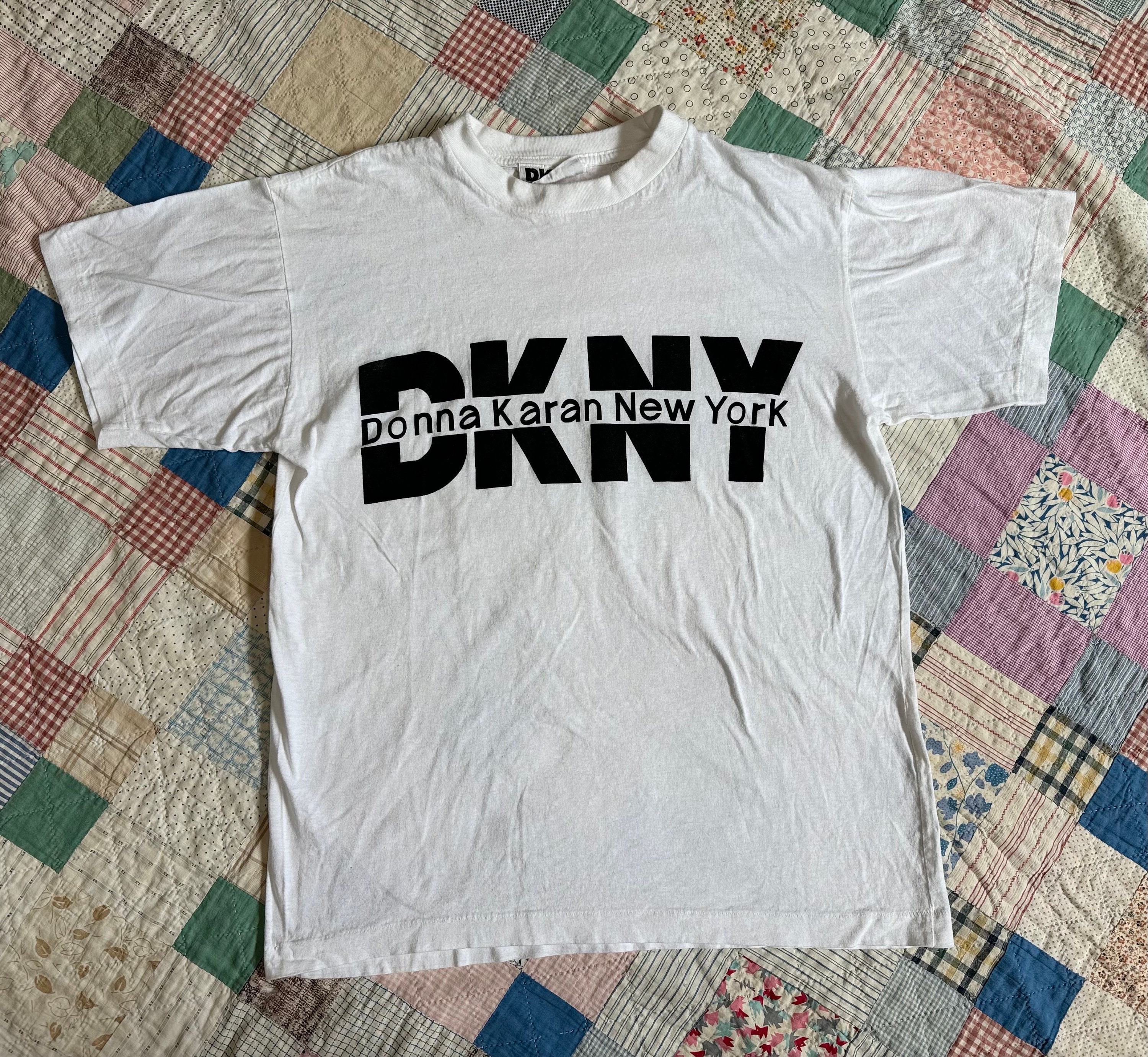 ヴィンテージ DKNY ニューヨーク 1990 年代 T シャツ 90 年代 ダナ 