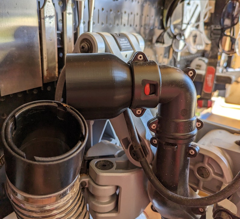 Dust Hose Adapter Bosch Miter Saw GCM12SD to Swivel Fitting Etsy