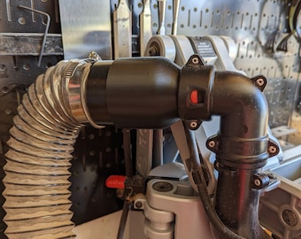 Staubschlauch Adapter für Bosch Gehrungssäge (GCM12SD) auf Drehbeschlag