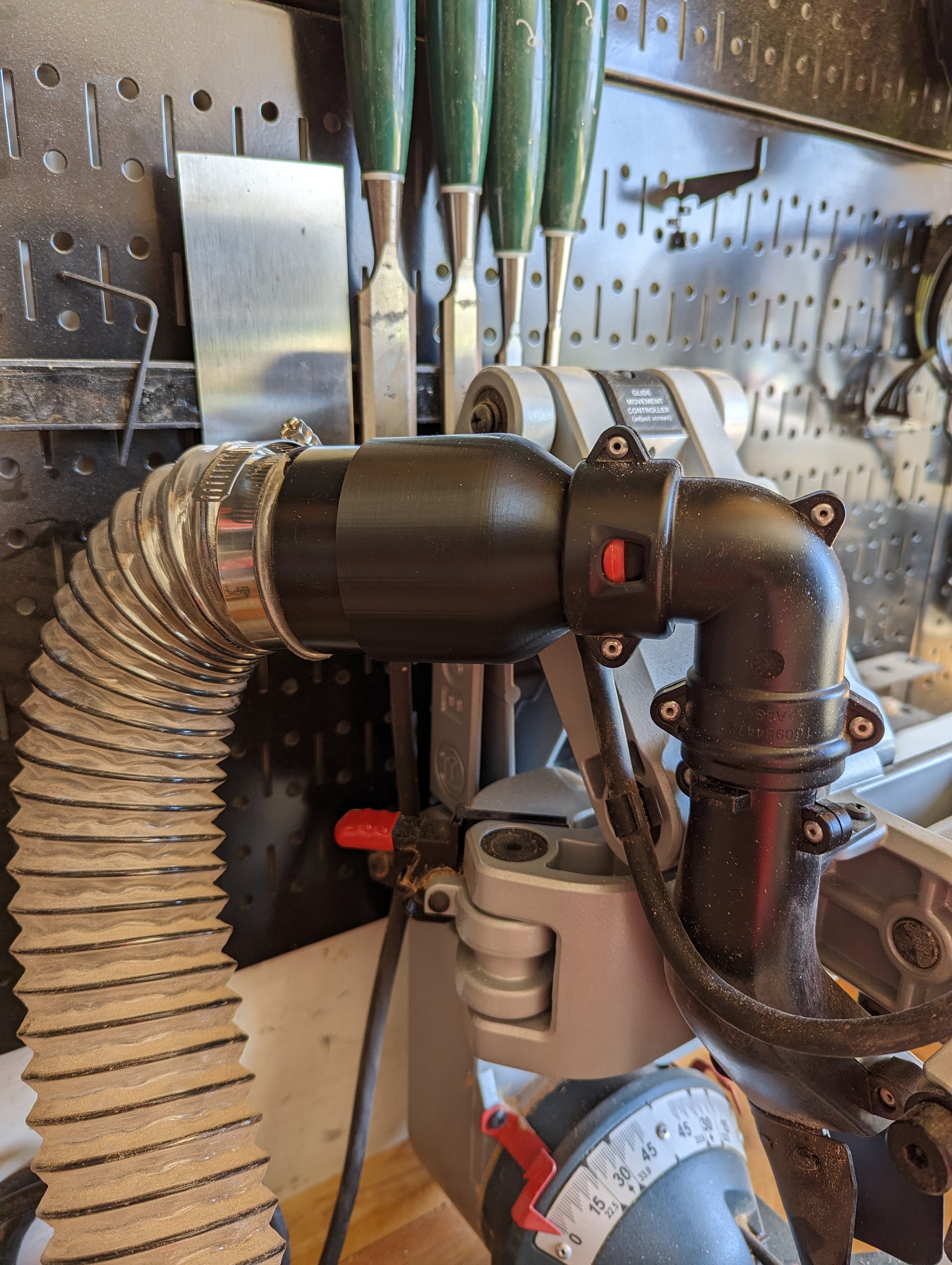 Dust Hose Adapter Bosch Miter Saw GCM12SD to Swivel Fitting Etsy