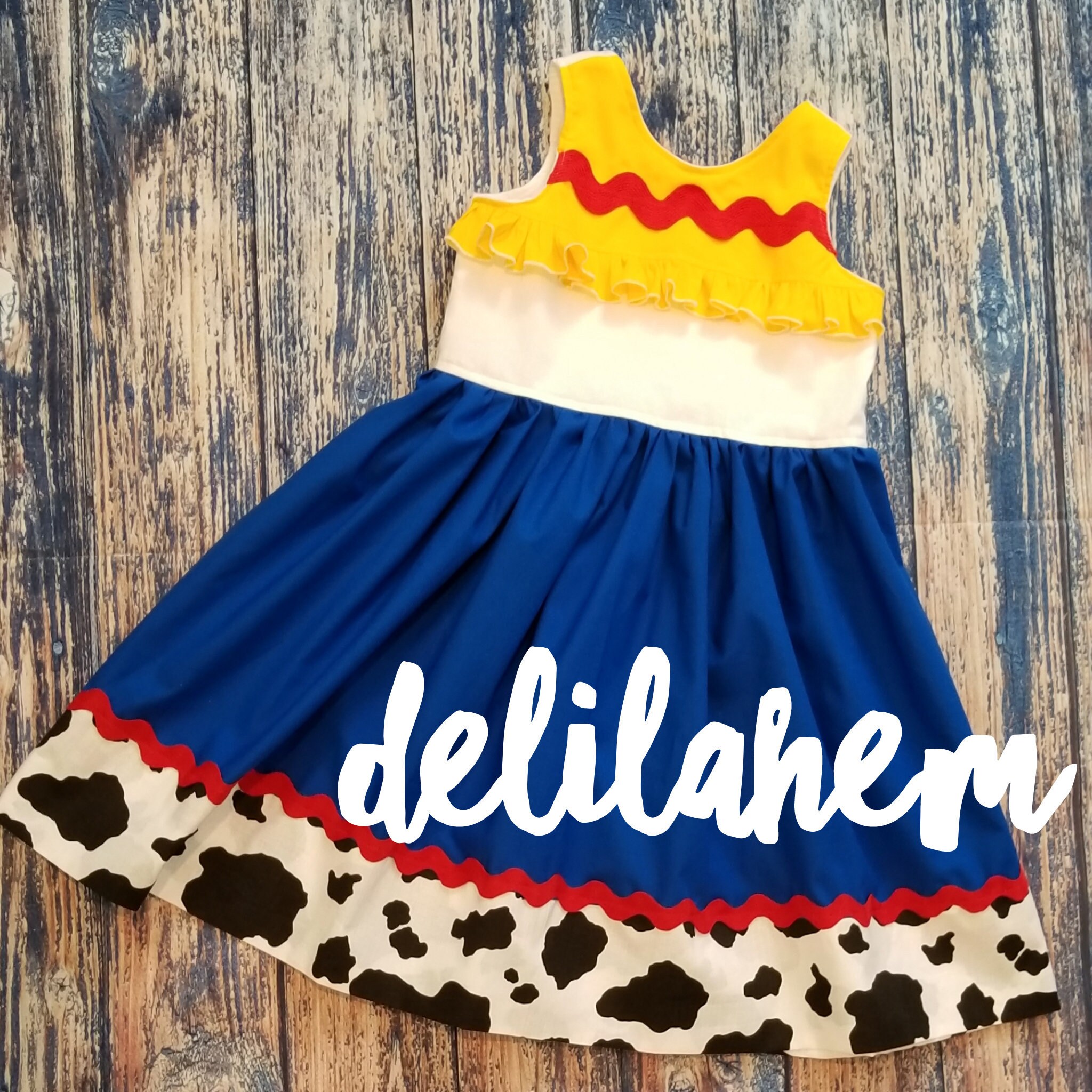 Jessie Jesse Toy Story inspired girl baby Dress outfit 2T 3T 4T 5T 6 …