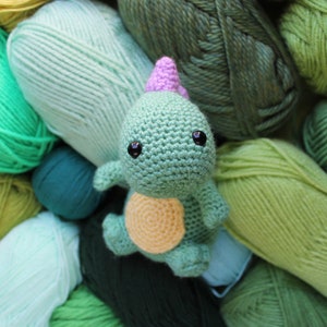 Dax the Dinosaur, PATTERN ONLY, Crochet Pattern, Amigurumi Pattern