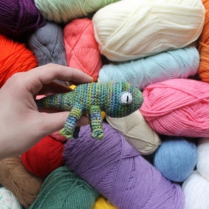 Cletus the Chameleon, PATTERN ONLY,  Crochet Pattern, Amigurumi Pattern