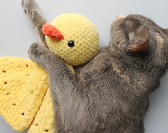 Duckling Lovey, PATTERN ONLY, Crochet Pattern, Crochet Lovey
