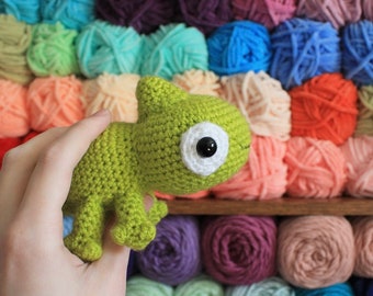 Kiwi the Chameleon, PATTERN ONLY, Crochet Pattern, Amigurumi Pattern, Amigurumi Chameleon Pattern