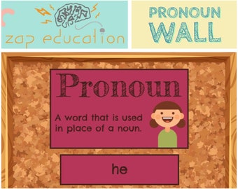 Pronoun Wall | Parts of Speech Posters | Grammar Posters | Printable | Word Sort | Teacher Materials | Word Wall | Montessori