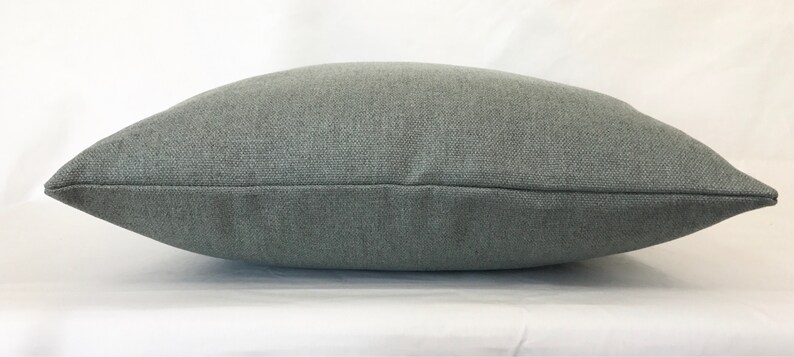 20 x 20 Teal Heathered Canvas Pillow Cover Mid Century Danish Modern Pillow Cover Designer Pillow