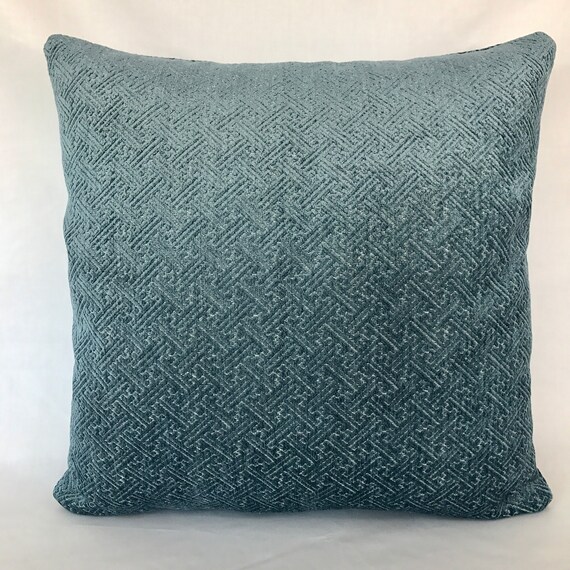 16 Blue Greek Key Designer Pillow Cover Designer Throw Etsy