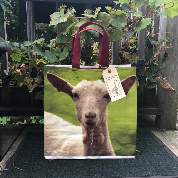 Goat Recycled Feed Bag